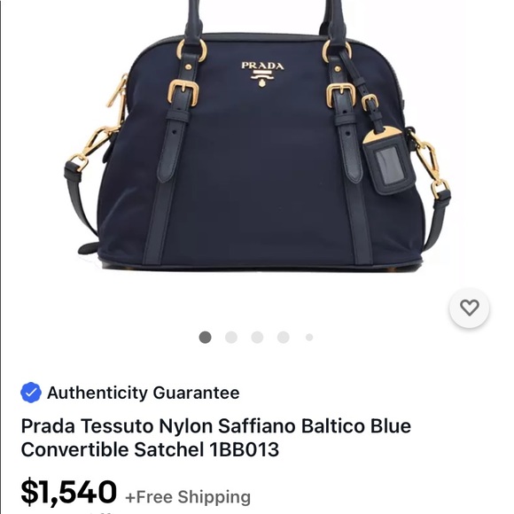 ❤️TRADED❤️Prada Bauletto Tessuto Saffiano 1BB013 - Picture 15 of 17